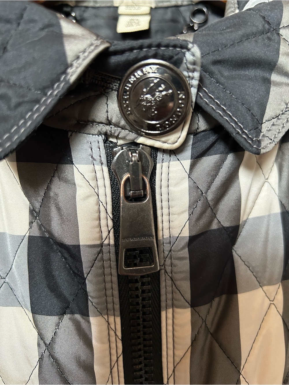 Burberry Quilted Peplum Plaid Jacket - Picture 5 of 8